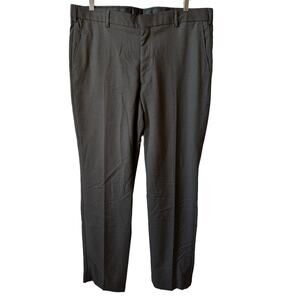 BERLE New Men's Dress Trouser Pants Dark Gray Size 38 Regular Minimalist Classic